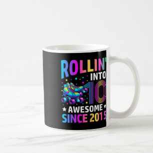 Taza De Café Cumpliendo 10 años Patines Gif Cumpleaños 10