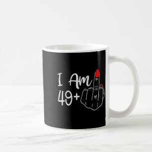 Taza De Café Cumplo 49 Más 1 Dedo Medio Divertido Cumpleaños 50