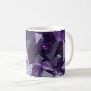 Taza De Café Cúmulo de Cristal Curativo de Amatista