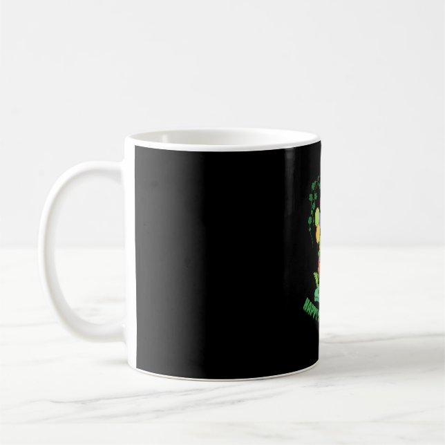Taza De Café Cúmulo de lujuria arcoíris Feliz Día de St Patrick (Izquierda)