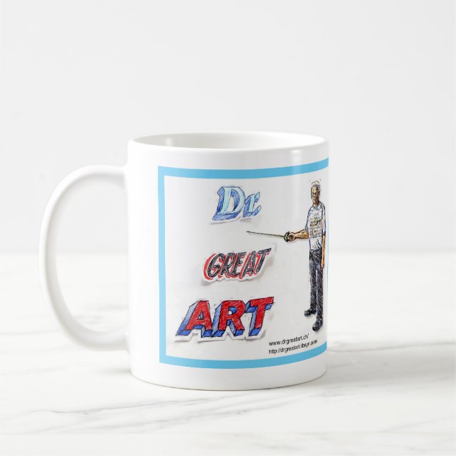 Taza De Café Cup Dr Great Art Kaffeetasse (Izquierda)