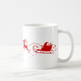Taza De Café Cup Reindeers and Papá Noel