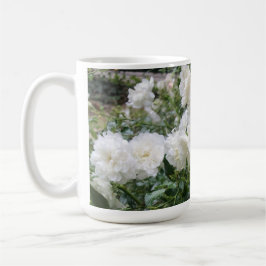 Taza De Café Cup with white antique roses
