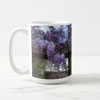 Taza De Café Cup with wisteria vine