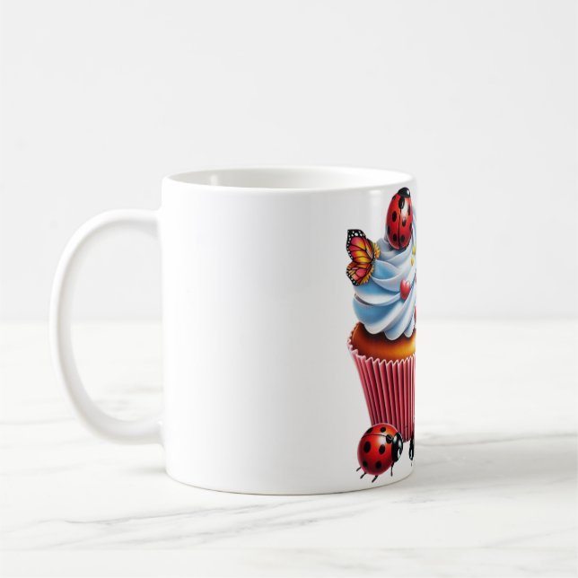 Taza De Café Cupcake Marienkäfer (Izquierda)