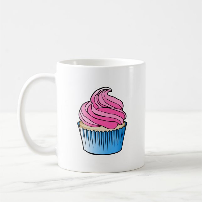 Taza De Café Cupcake rosa (Izquierda)