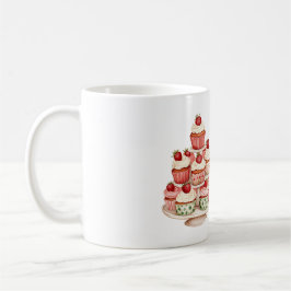Taza De Café Cupcakes de Crema de Fresas