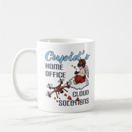 Taza De Café Cupid’s Home Office, Drone Valentine’s Day