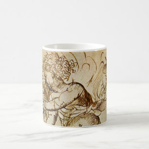 Taza De Café Cupido con un violín por Domenico Campagnola