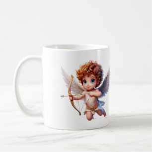 Taza De Café Cupido en vuelo