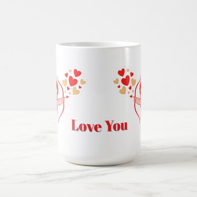 Taza De Café Cúpido Lindo Con Arco Y Flecha (Centro)