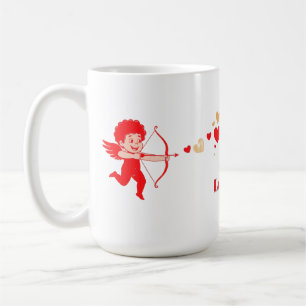 Taza De Café Cúpido Lindo Con Arco Y Flecha