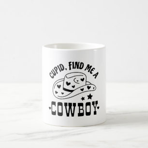 Taza De Café Cupido Me Encuentra Un Vaquero Occidental