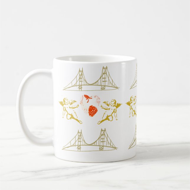 Taza De Café Cupidos Golden Gate (Izquierda)