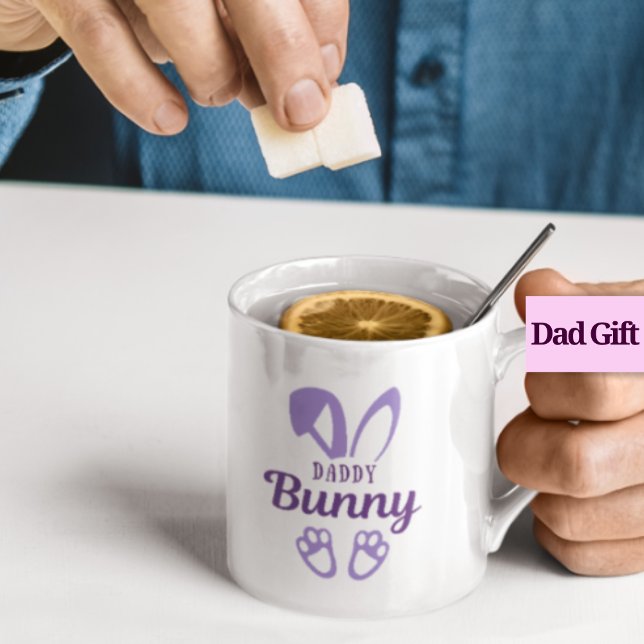Taza De Café Cuple Purple Easter Daddy Conejo Años Papá (Subido por el creador)