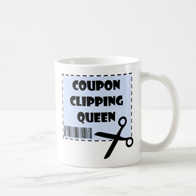 Taza De Café Cupón de Cupón de Cupón Atracado Reina diciendo (Derecha)
