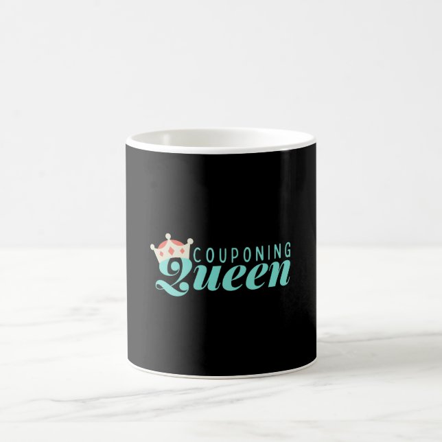 Taza De Café Cupón de la reina divertida (Centro)