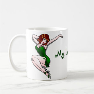 Taza De Café Cups de Pinup con suerte / Mugs St Patrick's Day M