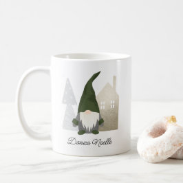 Taza De Café Cúpula verde y casa | Navidades de nombres