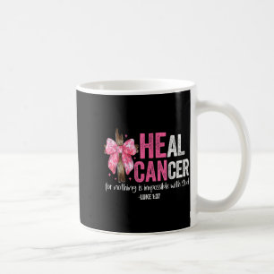Taza De Café Cura Cáncer Cree Dios Cristiano Conciencia del Cán