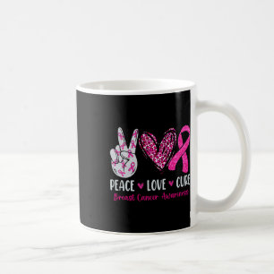Taza De Café Cura de amor Cinta rosa Conciencia sobre el cáncer