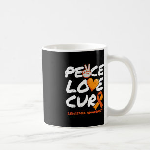 Taza De Café Cura de amor por la paz - Conciencia sobre la leuc