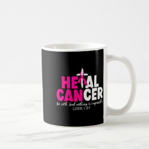 Taza De Café Cura el Cáncer Cree en Dios Cristiano Cáncer de Se