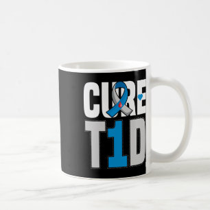 Taza De Café Cura T1d - Cura la Diabetes Tipo 1 - Conciencia T1