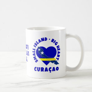 Taza De Café CURAÇAO Gran Corazón Diversión Personalizado 2026
