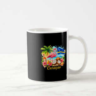 Taza De Café Curacao Islas del Caribe Viaje Chicas Vacaciones