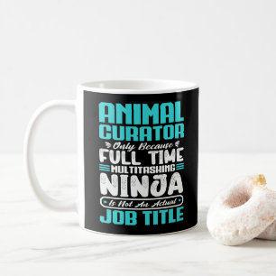 Taza De Café Curador de Animales Título Profesional Habilidades