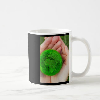 Taza De Café Curando El Planeta. Pegatina
