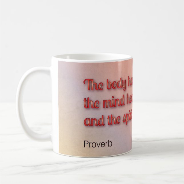 Taza De Café Curando Proverbio (Izquierda)