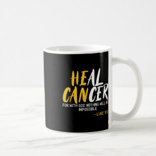 Taza De Café Curar el cáncer infantil Concienciación sobre el c