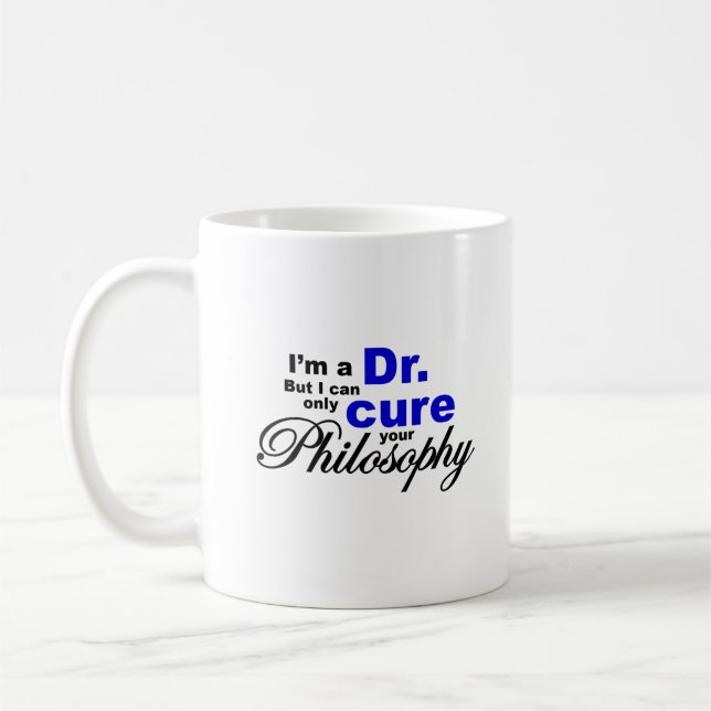 Taza De Café Curar su filosofía Dr. Humor (Izquierda)