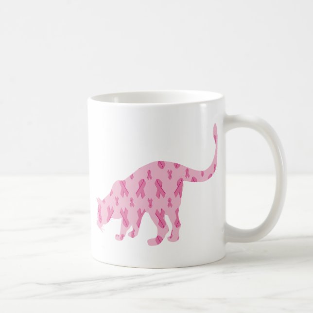 Taza De Café Cure el gato contra el cáncer (Derecha)