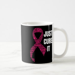 Taza De Café Cure It Pink Ribbon Sensibilización sobre el Cánce