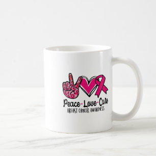 Taza De Café Cure Love Cure Pink Ribbon Cancer Awareness 3