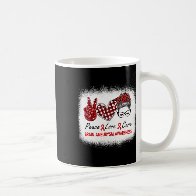 Taza De Café Cure Women Brain Aneurysm Awareness (Derecha)