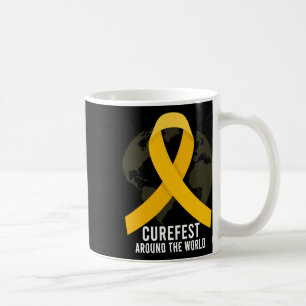 Taza De Café Curefest Alrededor Del Mundo El Awarene Del Cáncer