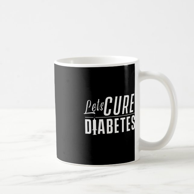 Taza De Café curemos la diabetes Conciencia sobre la insulina D (Derecha)