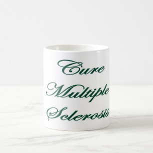 Taza de café CureMS con verde de las cintas