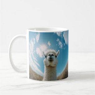 Taza De Café Curiosa Alpaca bajo el sol