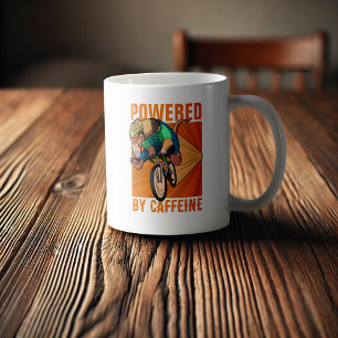 Taza De Café Curiosa Anteatra Impulsada Por Caffeine Cyclist Pe