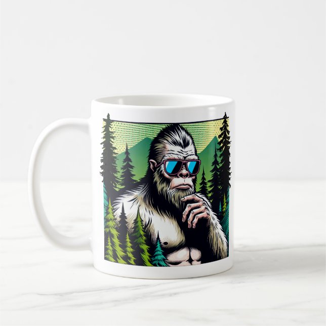 Taza De Café Curiosa escotilla con gafas de sol (Izquierda)