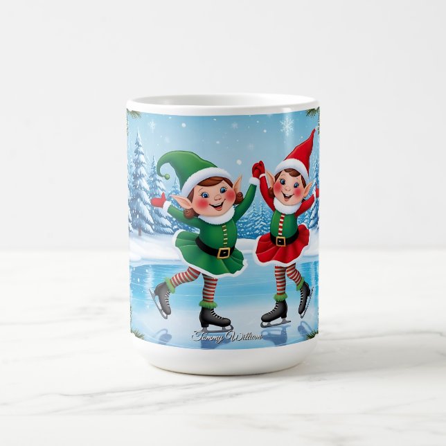Taza De Café Curiosa moda moderna Funny Feliz Navidad (Centro)