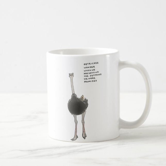 Taza De Café curiosidades de la avestruz (Derecha)
