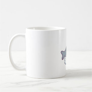 Taza De Café Curioso arroz de sushi de tiburón