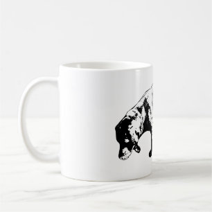 Taza De Café Curioso Labrador Sniffing Tinta Art Mug