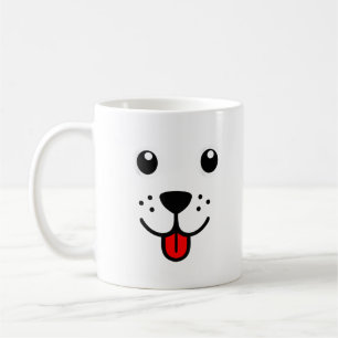 Taza De Café Curioso Mascota Animal Perro Cachorro Feliz Emotic